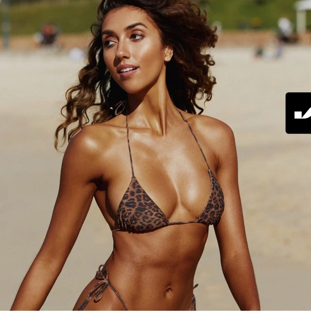 Ark Swimwear Leopard Triangle Bikini (Top Only)